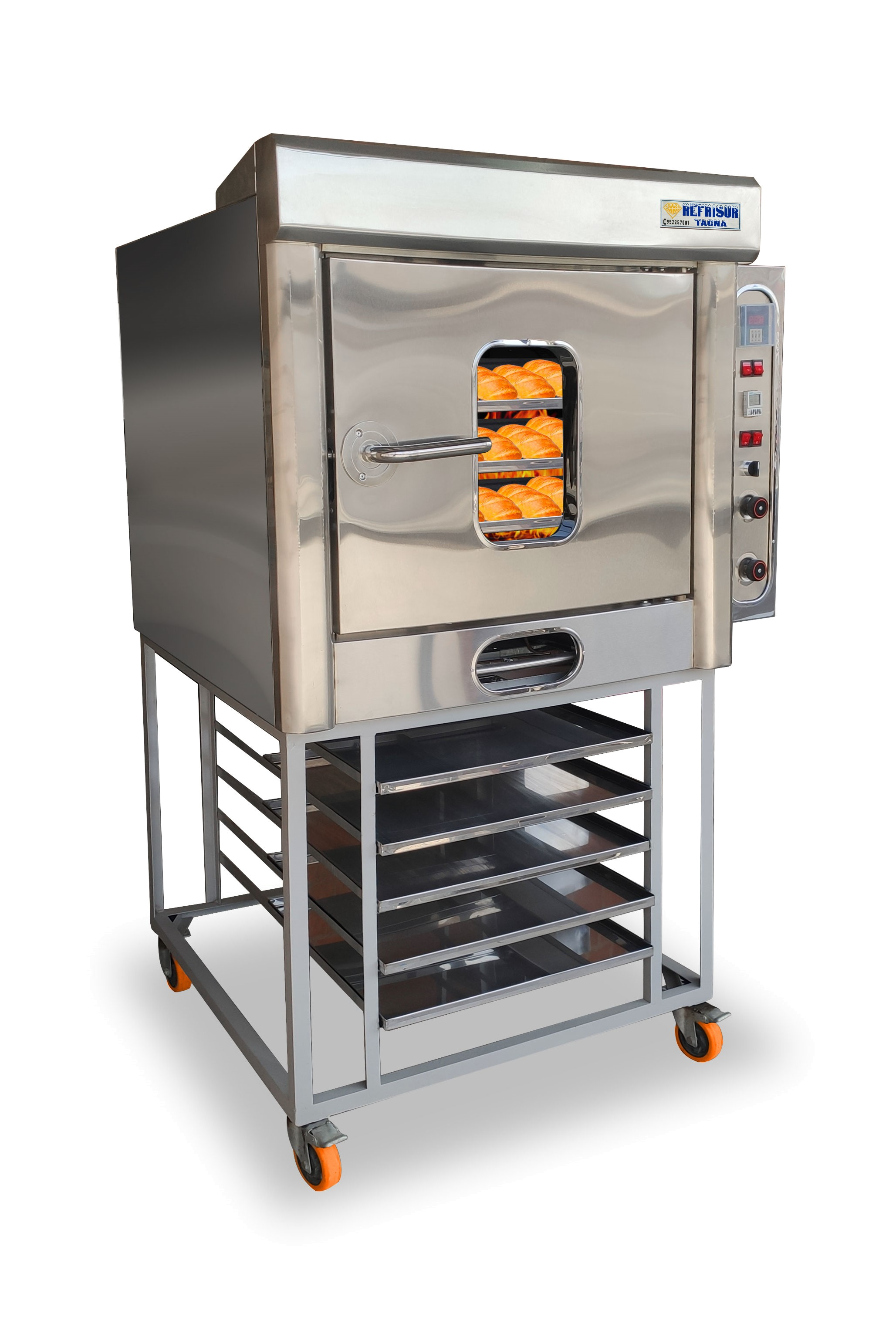 Horno multiuso automático 5 bandejas comb/gas