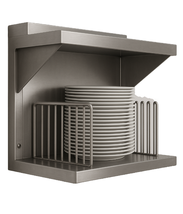 Repisa empotrable (esq. Platos + repisa)