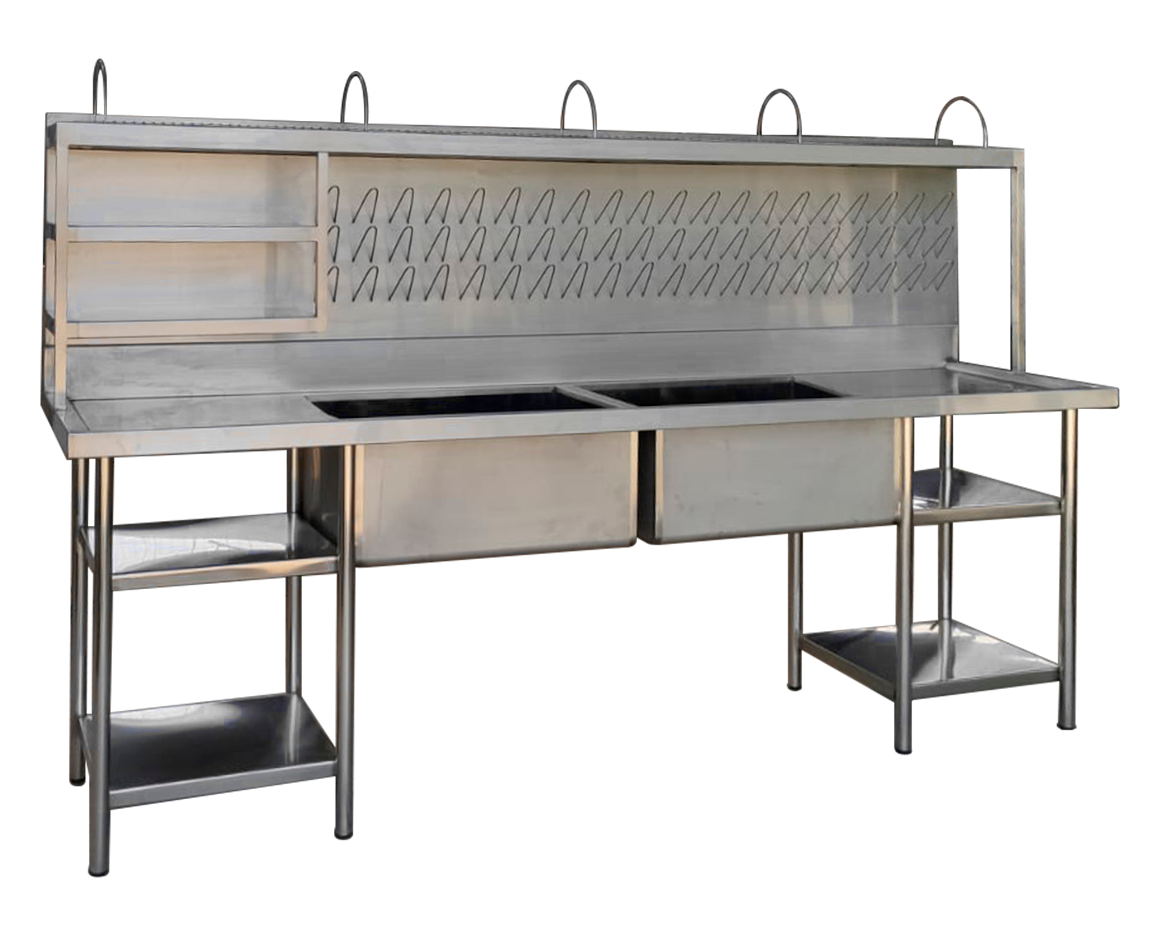 Lavadero 2 pozas + escurridor de platos+ escurridor de vasos