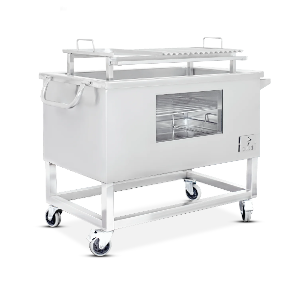 Caja china con vidrio templado cap. 14 kilos