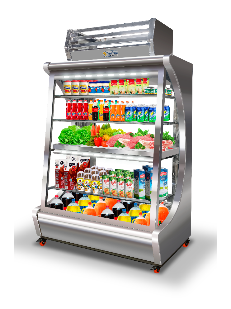 Vitrina multiuso panorámico modelo 'C' cap 850 lt